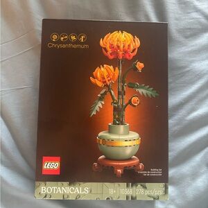 LEGO Botanicals Chrysanthemum Set - Vibrant Orange and Green